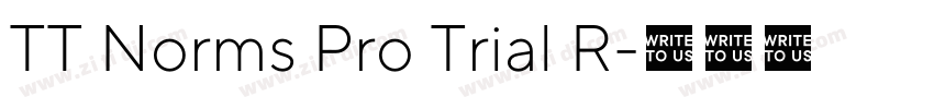 TT Norms Pro Trial R字体转换 TT Norms Pro Trial R字体转换